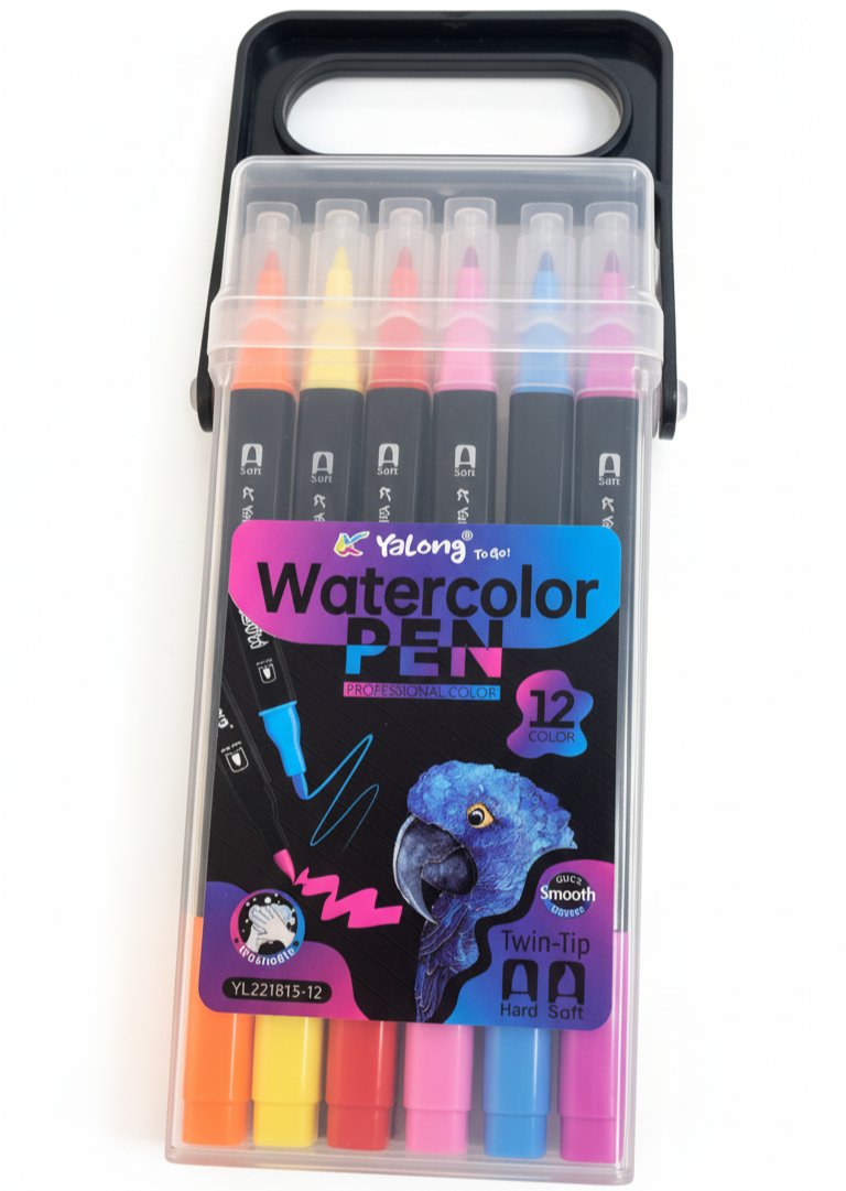 PLUMONES WATERCOLOR PEN YALONG TO GO-YL221813-12 - Imagen 1