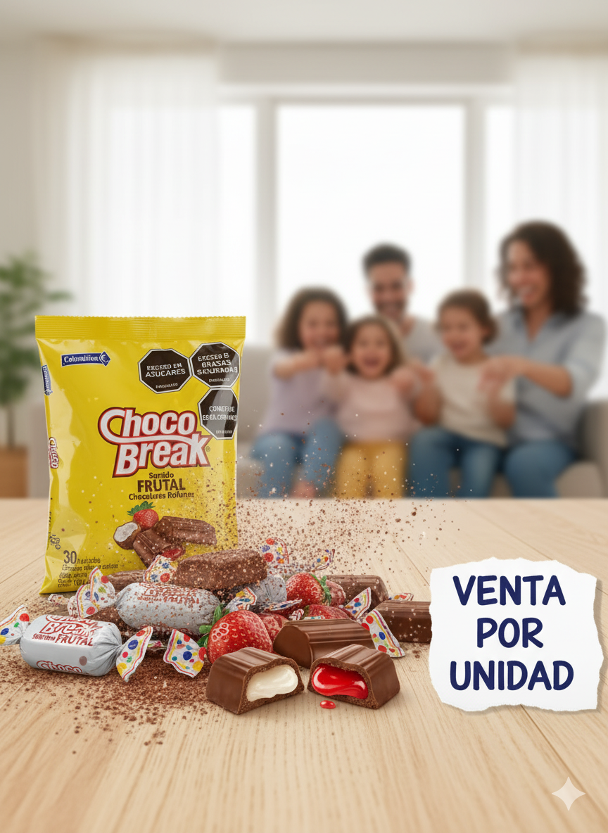 CHOCO BREAK SURTIDO FRUTAL RELLENOS - 7702011039293 - Imagen 1