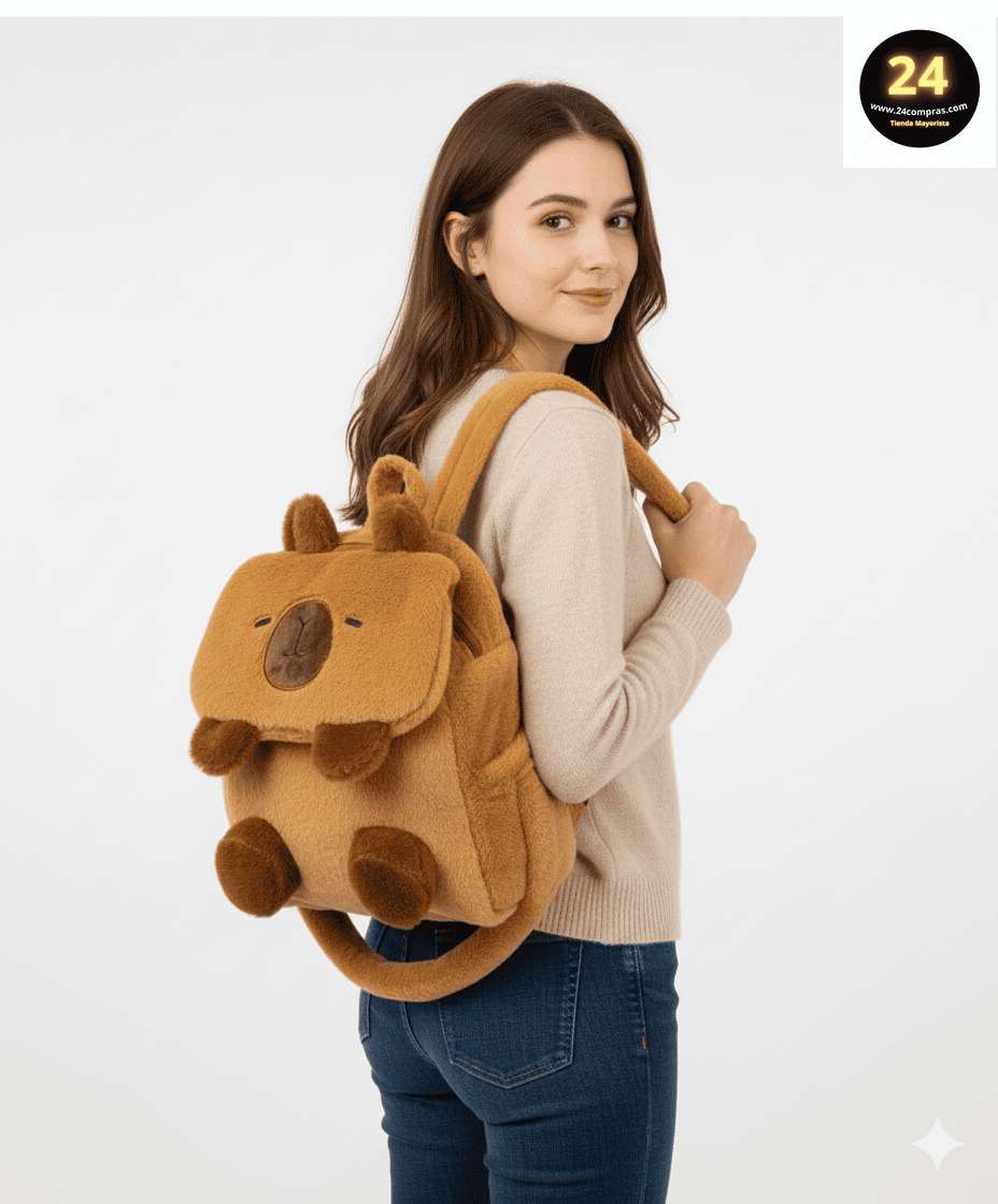 COMBO CAPIBARA: LLAVERO+BOLSO+CARTUHERA+MALETA - Imagen 2