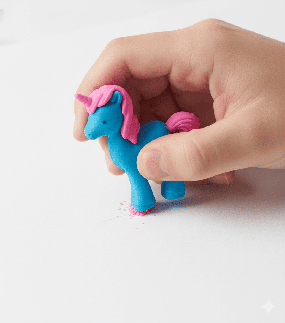 GOMAS DE BORRAR CON DISEÑO DE UNICORNIO - Imagen 2