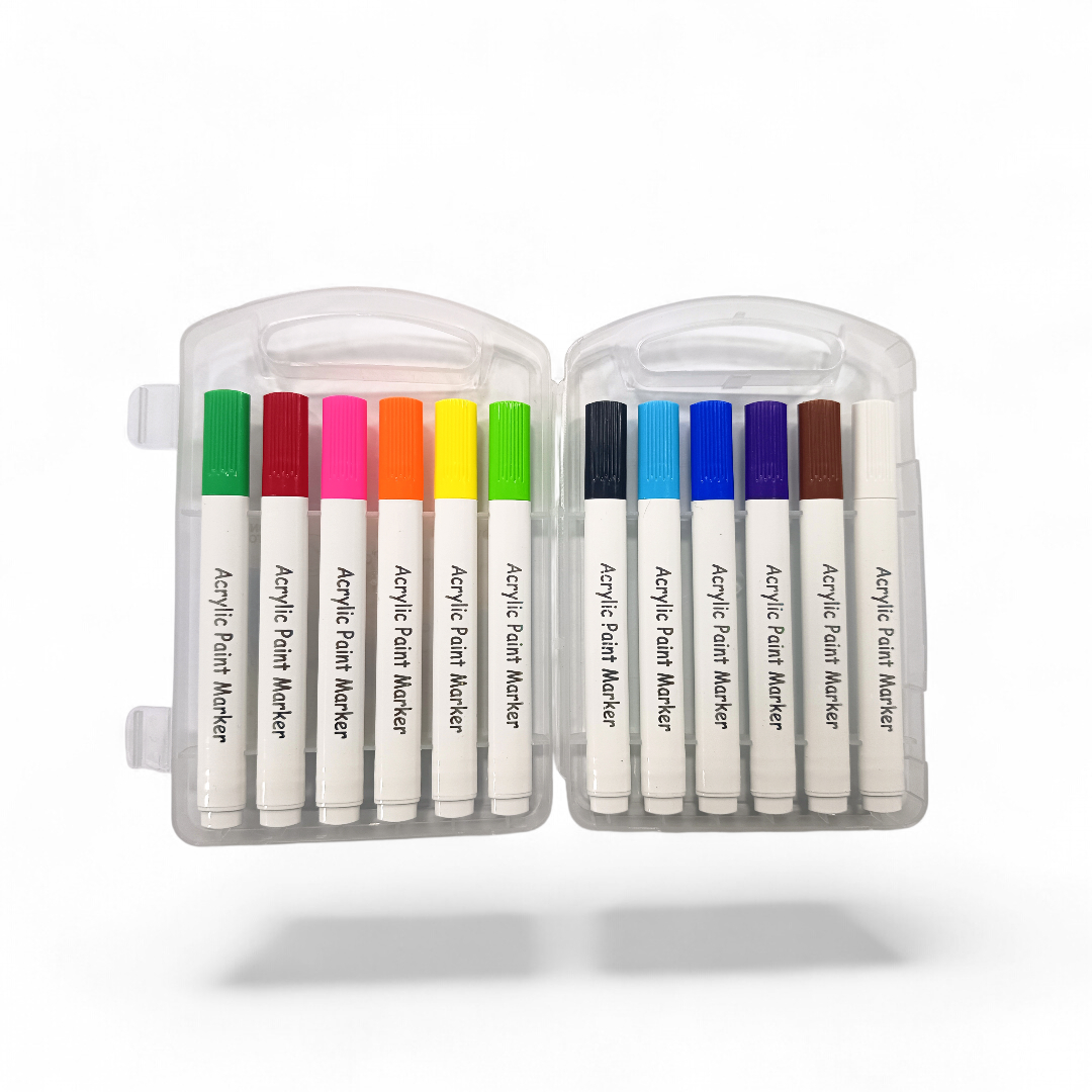 CAJA DE MARCADORES ACRÍLICOS X12 - Imagen 2