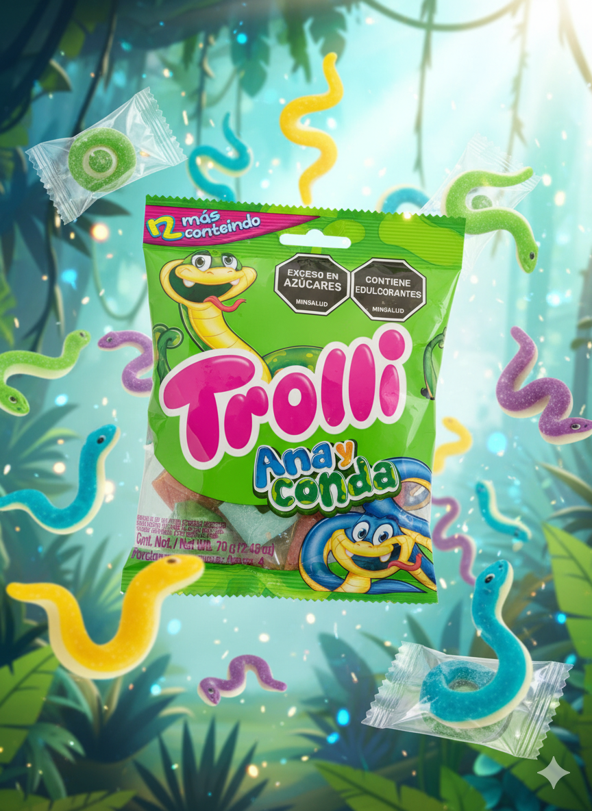 PAQUETICO DE GOMITA TROLLI ANACONDA -7702174087773 - Imagen 1