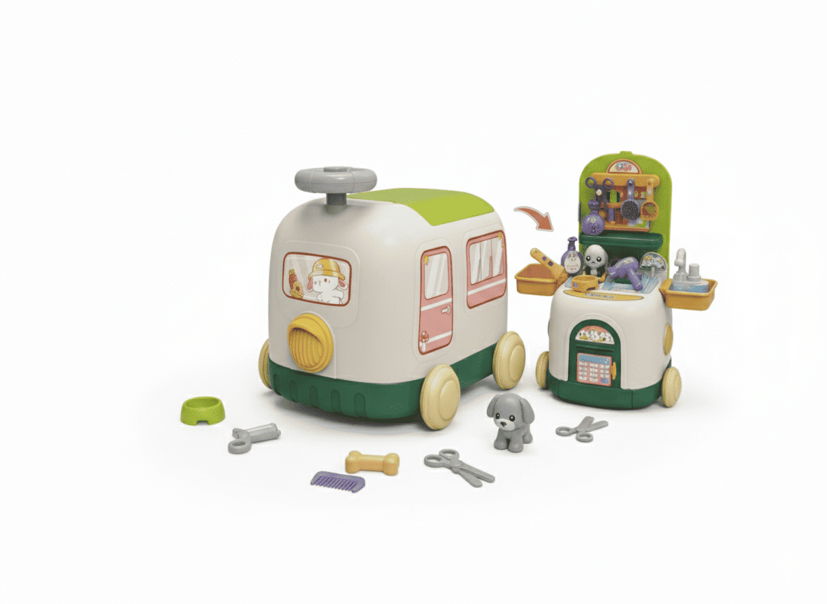 SET MASCOTAS CARRITO PELUQUERIA -1801-6 - Imagen 2