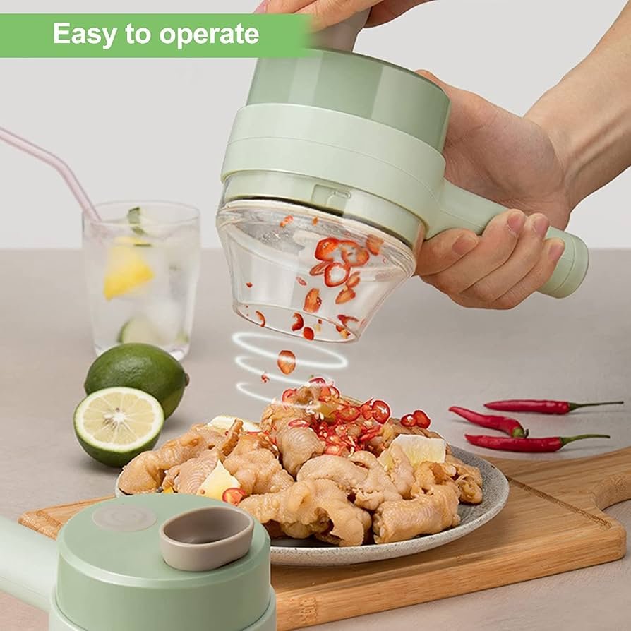 CORTA VERDURAS PORTÁTIL RECARGABLE