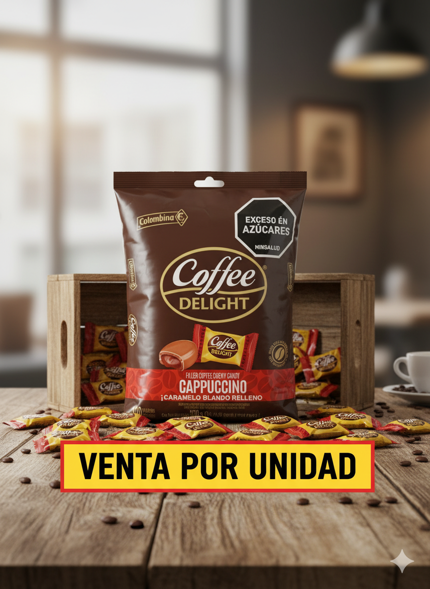CARAMELO COFFE DELIGHT RELLENO A CAPUCHINO - 7702011155511 - Imagen 1