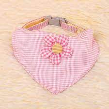 COLLAR MASCOTA PAÑOLETA CON FLOR - GRANDE  - ZJ231709 - Imagen 1