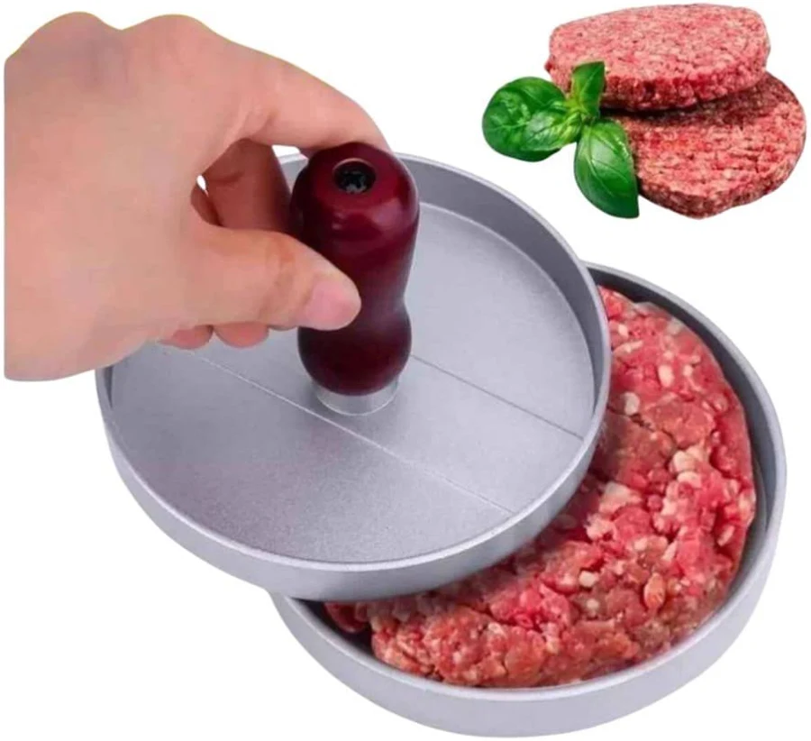 MOLDE METALICO DE CARNE PARA HAMBURGUESAS