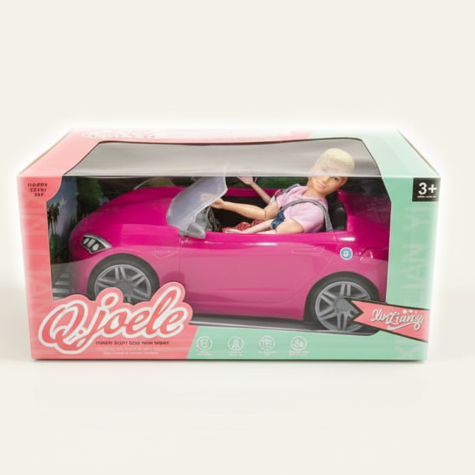 CARRO BARBIE EN CAJA INCLUYE MUÑECOS/  REF-1754B