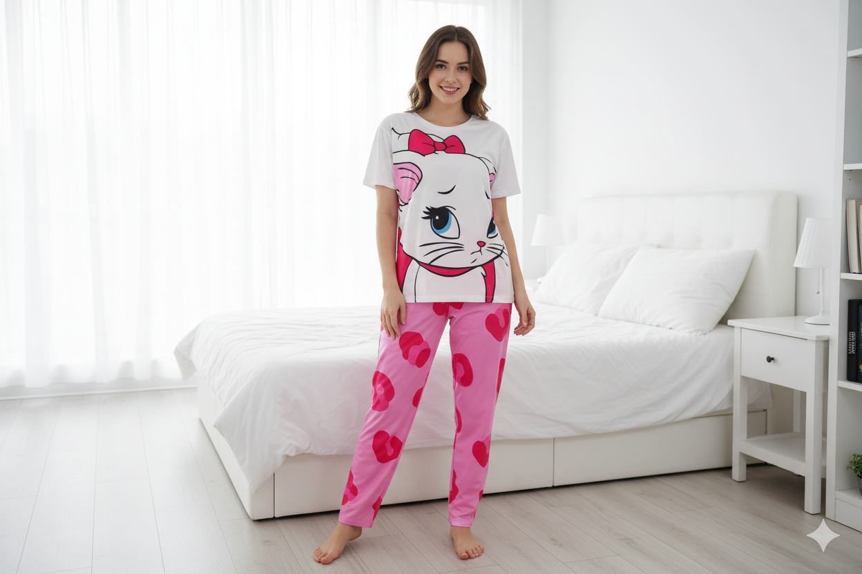 PIJAMA PARA DAMA XL SHORT+BLUSA MANGA CORTA /REFERENCIA-1127 - Imagen 1