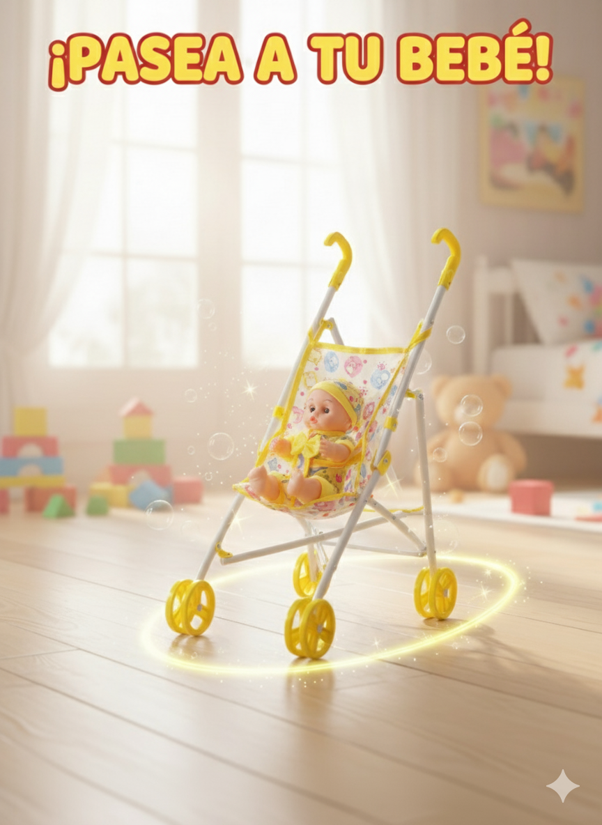 MUÑECA ANGEL BABY COCHE /REF-62115-12 - Imagen 1