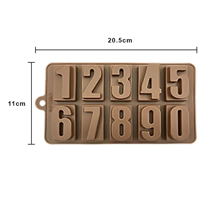 MOLDE DE SILICONA NUMEROS